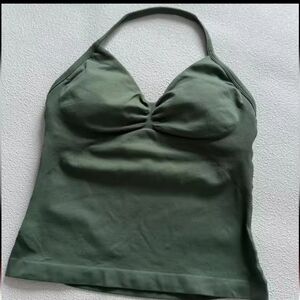 Green Halter Neck Top